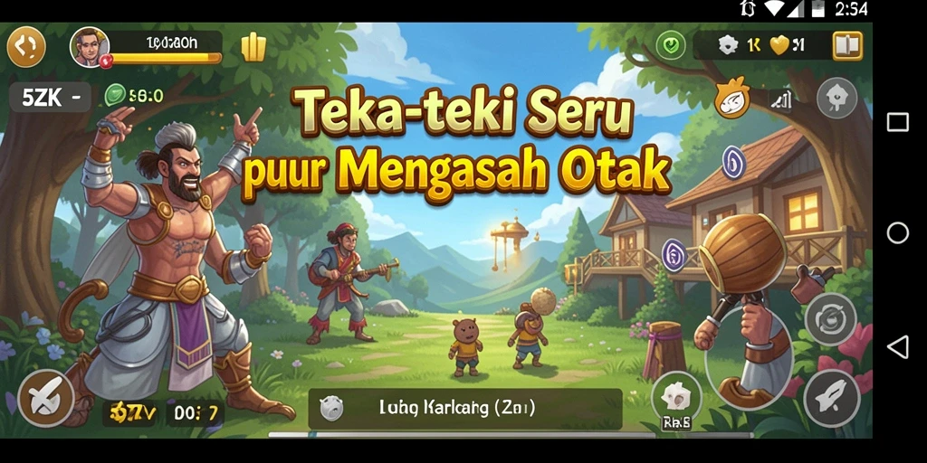 Tampilan gameplay menantang dan warna-warni dari 5ZK.