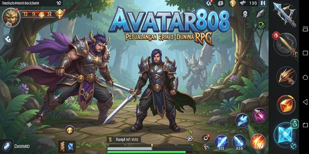 Tampilan gameplay menarik dari AVATAR808 dengan pertarungan seru.