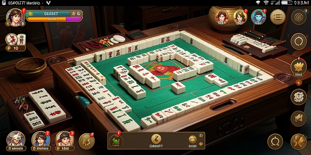 Screenshot gameplay GSAPOL77 dengan tantangan Mahjong yang mendebarkan.