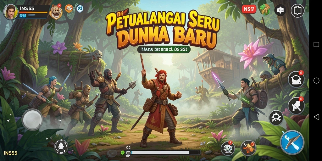 Tampilan gameplay INS55 yang mendebarkan dan penuh petualangan.