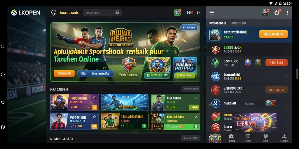 Tampilan gameplay taruhan olahraga yang menarik di LKOPEN.