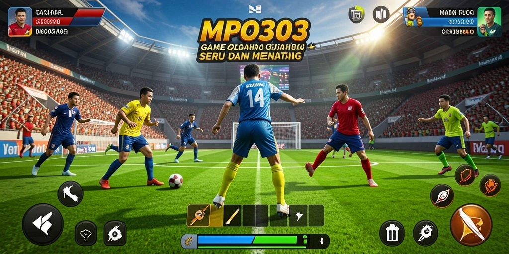 Tampilan gameplay seru di <strong>MPO303</strong> dengan karakter atlet yang dinamis.