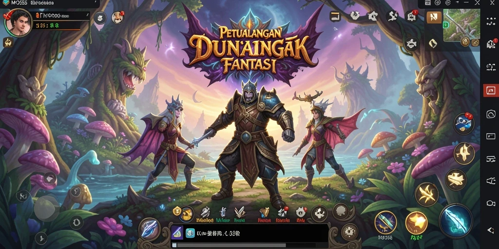 Tampilan gameplay MPO555 menampilkan aksi seru di dunia RPG.