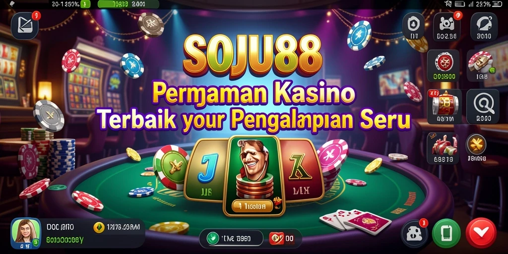 Tampilan gameplay menarik dari SOJU88 dengan berbagai permainan Kasino.