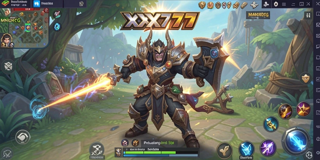 Gameplay XXX777 menampilkan pertarungan epik dan dunia yang imersif.